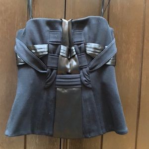 BCBG MaxAzria strapless corset top